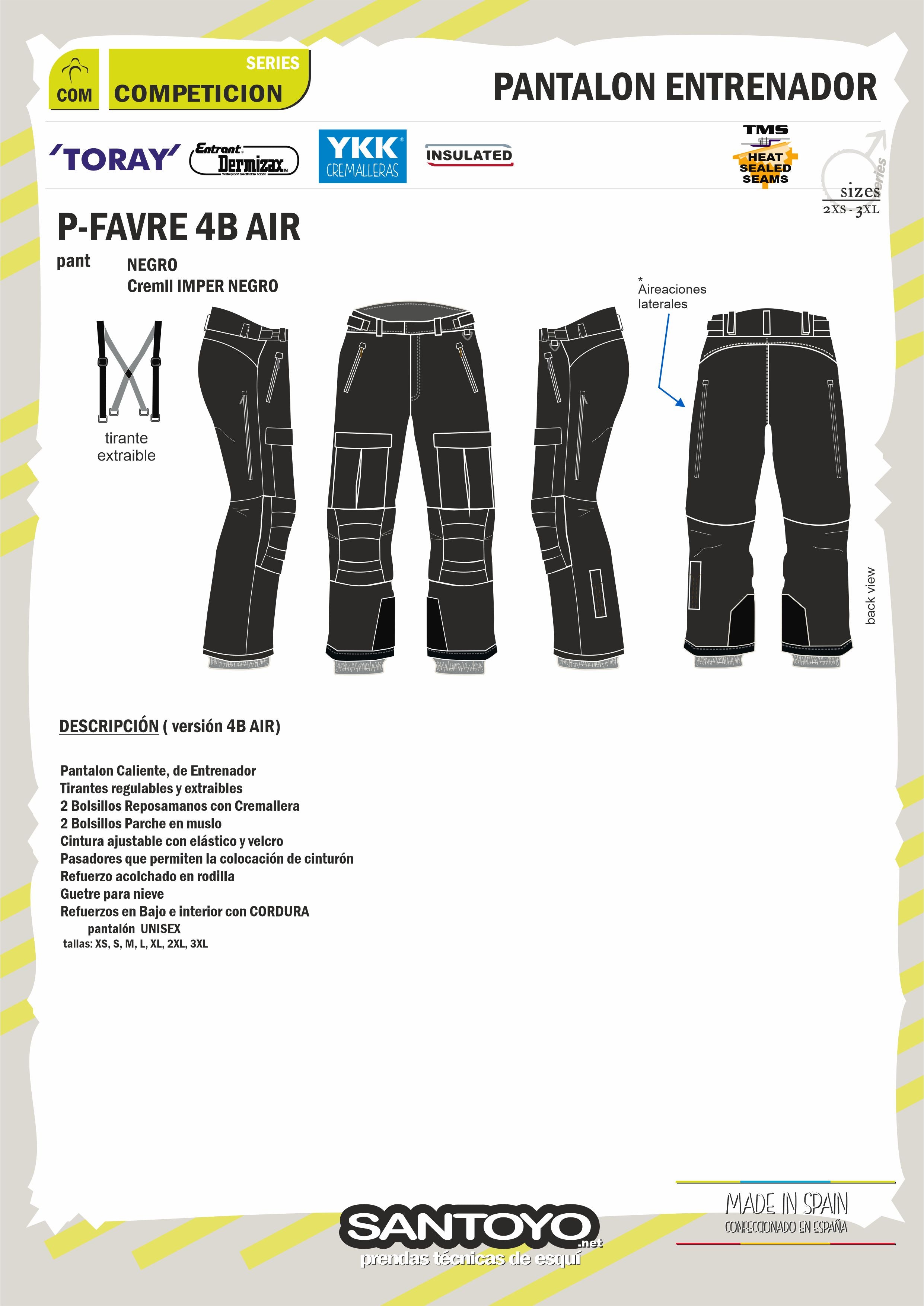 Pantalón FAVRE 4B AIR